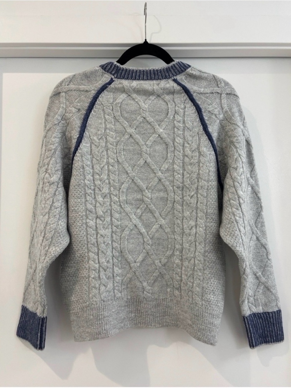 Anthropologie Pilcro Cable-Knit Embroidered Cozy Home Sweater - Picture 6 of 10